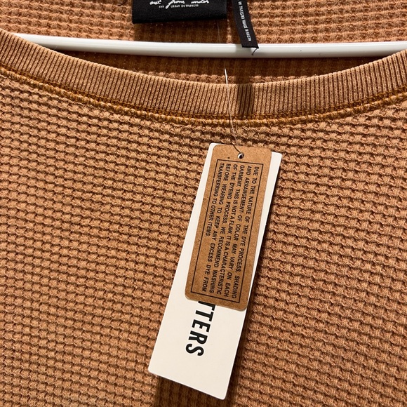 Urban Outfitters Out From Under Luciana Waffle Knit Long Sleeve Top Size L - Picture 5 of 5